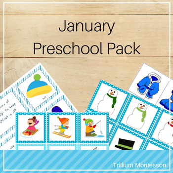 Preview of January Preschool and PreK Skills