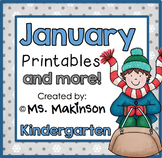 January Printables - Kindergarten Literacy and Math
