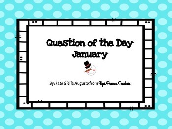 Preview of January Question of the Day prompts