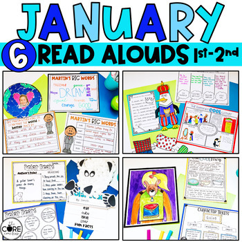 Preview of January Read Alouds - Winter Snow Activities - Reading Comprehension Bundle