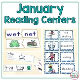 January Reading Centers Phonics & Word Work Literacy Tasks
