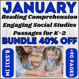 January Reading Comprehension Bundle for K-2 | Engaging So