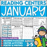 January Reading Comprehension Passages & ELA Centers 