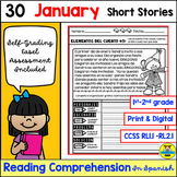 January Reading Comprehension Passages In Spanish Print an