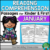 January Reading Comprehension Passages for Kindergarten an