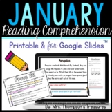 January Reading Comprehension Printable & for Google Slides™