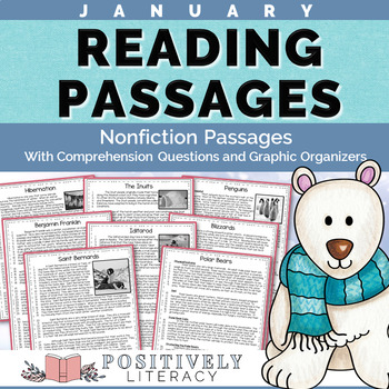 Preview of January Reading Passages Nonfiction Text