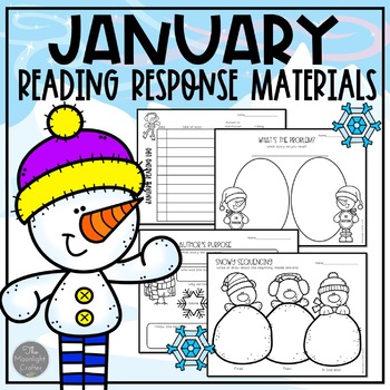 Preview of January Reading Response Templates