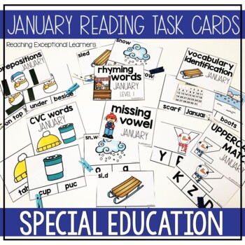 Preview of January Reading Task Cards