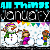 January Reading, Writing, Math, and Crafts for Grades 1 and 2!
