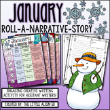 January Roll-A-Story Narrative Writing Activity
