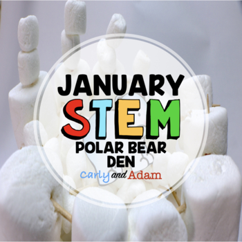 Preview of Build a Polar Bear Den January Winter STEM Activity