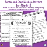 January Science & Social Studies Activities Printables & W