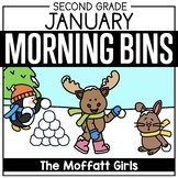 January Second Grade Morning Tubs/Bins (Morning Work) New Year