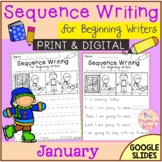 January Sequence Writing for Beginning Writers | Print & Digital