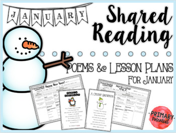 Preview of January Shared Reading: Poems and Lesson Plans