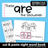 January Sight Word Book "These ARE the Snowmen" Winter Eme