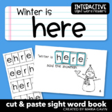 January Sight Word Book: "Winter is HERE" Winter Emergent Reader