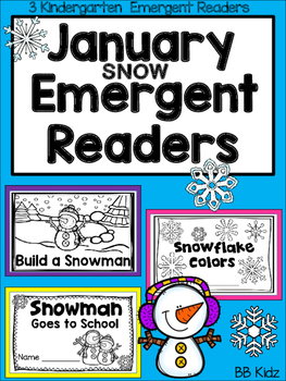 Preview of January Snow Emergent Readers {Kindergarten}
