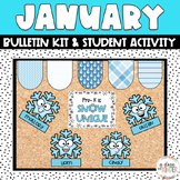 January Snowflake Bulletin Board Kit | Door Decor | Classr