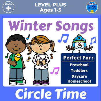 Preview of Winter Songs For Toddlers, Preschool and Daycare
