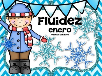 Preview of January Fluency Passages in Spanish fluidez de enero