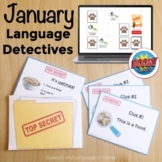 January Speech Therapy Language Activity | Comprehend Desc