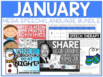 Preview of January: Speech/Language Bundle