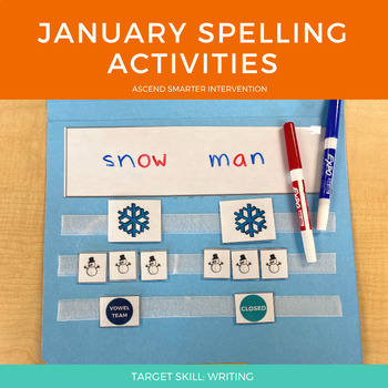 Preview of January Spelling Graphic Organizer