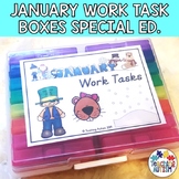 January Task Boxes for Special Education and Autism
