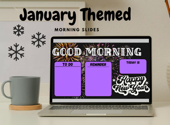 Preview of January Themed Morning slides