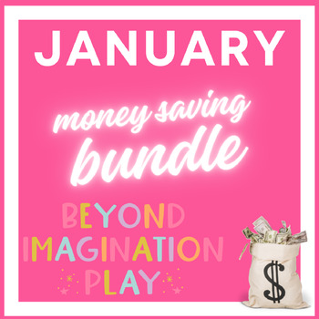Preview of January Value Bundle for Kindergarten Learners | Beyond Imagination Play
