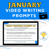 January Video Writing Prompts
