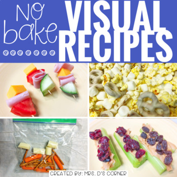 Preview of January Visual Recipes with REAL Pictures ( for special education )