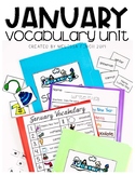 January Vocabulary Unit-  for Student's with Special Needs