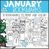 January / Winter Bookmarks for Classrooms + School Libraries