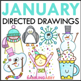 January Winter Directed Drawing Crafts 2023 First Day Back
