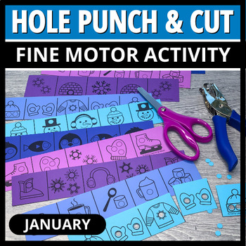Winter Hole Punch Fine Motor Skill Activity