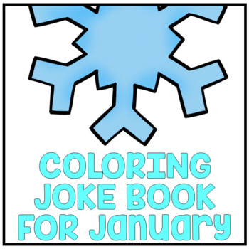 Preview of January Winter "Just For Fun" Coloring Joke Book