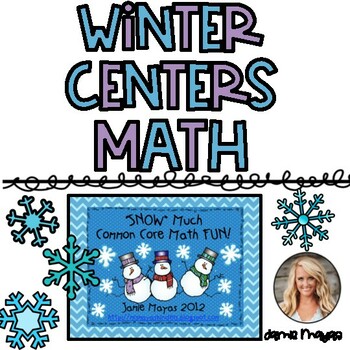 Preview of January Winter Math Centers for Kindergarten