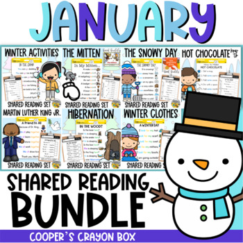 Preview of January | Winter | Seasonal Shared Poem Bundle | Project & Trace