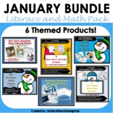 January Winter Theme Bundle - Literacy and Math Pack