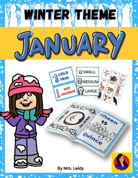 Preview of January Winter Theme for Preschool & Childcare Curriculum