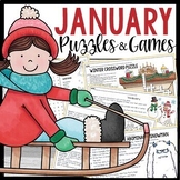 January Winter Word Search Puzzles New Years Science Direc
