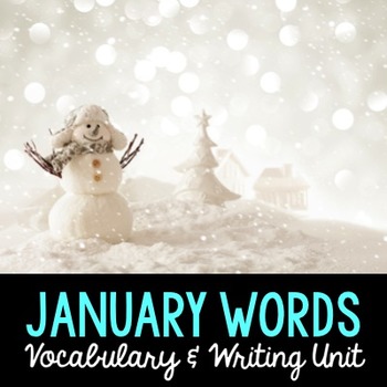 Preview of January Word Cards and Word Walls {in English and Spanish}
