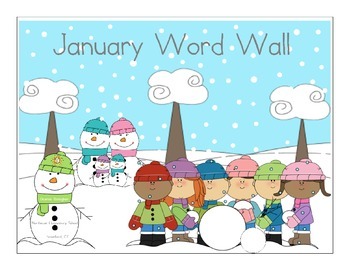 Preview of January Word Wall Words