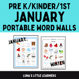 Portable Word Walls/Word Charts (January & Winter)