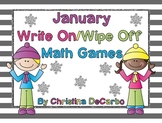 January Math Centers and Games