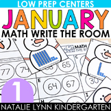 January Write the Room 1st Grade MATH Centers Winter First