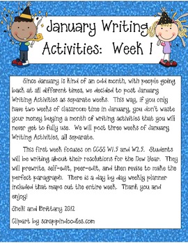 January Writing Activities by McLaren Marvels | TpT
